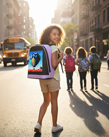 Reyo PixelBag Mini Led Çocuk Çantası Pembe