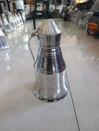 Alüminyum Güğüm No 3 Beyaz 3 Litre su Süt Güğümü Sütlük Su Yoğurt Ayran Saklama Kabı