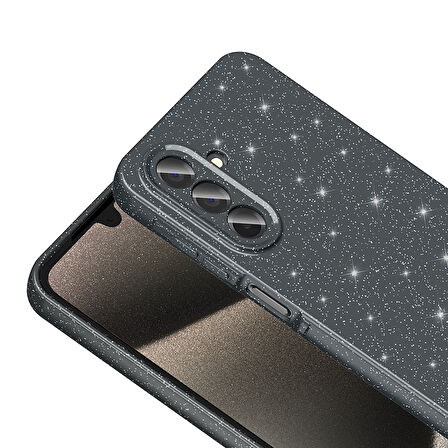 Galaxy A26 Kılıf Kamera Korumalı Simli Parıltılı Lüks Silikon