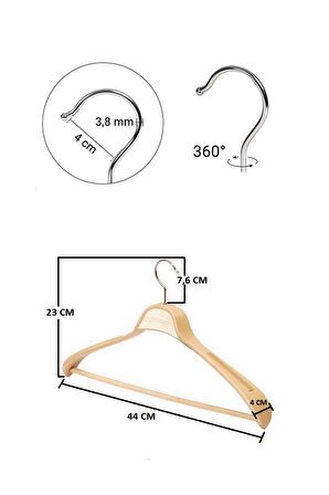 10 Adet Yüksek Kalite 48 Cm Ahşap Askı Ceket Askısı Takım Elbise Askısı Ahşap Elbise Askısı