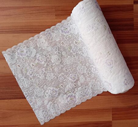 Meiwa Japon PVC Dantel Raf-Runer -dolap-çekmeçe- Örtüsü Kaymaz  Sararmaz /eni:40 cmx 5 mt Beyaz