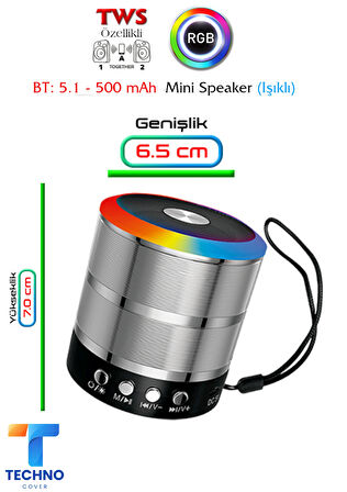 Bluetooth Özellikli Ses Bombası Mini Speaker (KLN-190)
