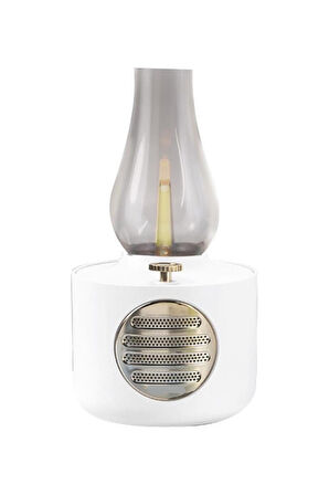 Vintage Gaz Lambası Taşınabilir Bluetooth Speaker Ayarlanabilir Işıklı USB Şarjlı