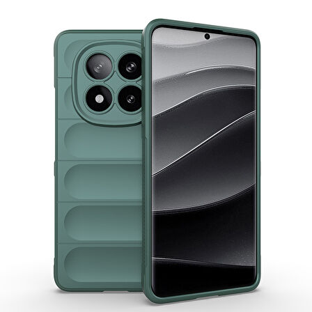Xiaomi Redmi Note 14 Pro Plus Kılıf Esnek TPU Oyuklu Arka Yüzey Tasarımlı Etnik Silikon Kapak