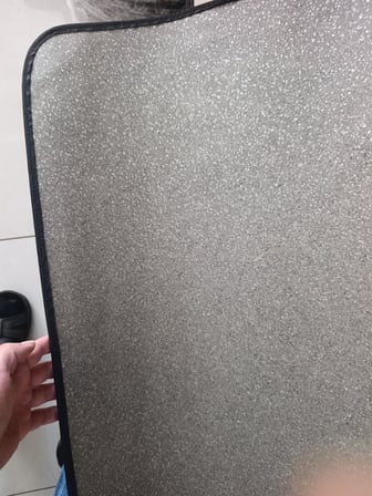 SİYAH NOKTA Dikili Soba altı Muşamba 100 x 115 CM Isı Koruyucu Soba Altı Örtüsü