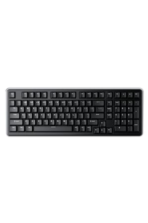 AC100 Kablolu Profesyonel Oyuncu Klavyesi-Beyaz Işıklı-MONOBLOK ALÜMİNYUM KASA-Gift Switch - Coiled Kablo Hediyeli