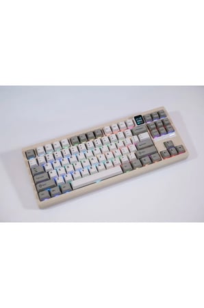 QS87 Max 3 Modlu Bağlantı, Alüminyum Alaşım, 87 Tuş, TFT Ekranlı, 8000 mAh, Custom Mekanik Klavye