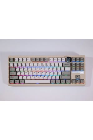 QS87 Max 3 Modlu Bağlantı, Alüminyum Alaşım, 87 Tuş, TFT Ekranlı, 8000 mAh, Custom Mekanik Klavye
