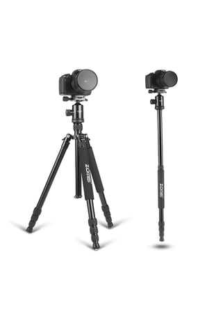 Z818 Magnezyum-Alüminyum Alaşımlı Tripod/Monopod- Telefon Tutucu-Çanta ve Bluetooth Kumanda İle