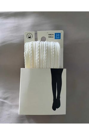 5 Adet Desenli Okul & Günlük Külotlu Çorap Knit Ted 80 Den Konfor Mevsimlik Renkli Çorap