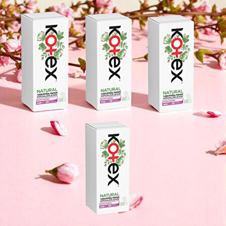Kotex Natural Normal Günlük Ped 28'li %100 Doğal Pamuk 4 ADET