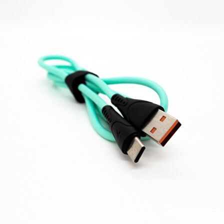 Global CA30 USBA to Type-C Hızlı Data ve Şarj Kablosu 2.4A Mavi