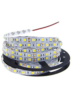 Bafra  İç Mekan 3 Çipli Şerit Led 12V  5Metre Kırmızı MTE0297