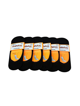 Dündar 6 Çift Modal Silikon Destekli Burun Dikişsiz Parfümlü Kadın Babet Çorap