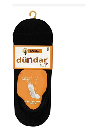 Dündar 6 Çift Modal Silikon Destekli Burun Dikişsiz Parfümlü Kadın Babet Çorap