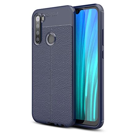 Gpack Xiaomi Redmi Note 8 Kılıf Niss Silikon Deri GörünümlüNano Glass