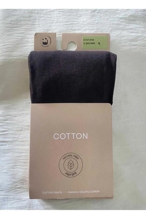 Kestane Cotton Kadın Külotlu Çorap Pamuklu & Mat 60 Den Pantyhose