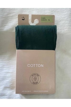 Yeşil Cotton Kadın Külotlu Çorap Pamuklu & Mat 60 Den Pantyhose