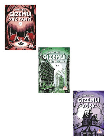 Servet Bal Gizemli Serisi 3 Kitap (Gizemli Yaz Kampı + Gizemli Okul Kütüphanesi + Gizemli Köşk)