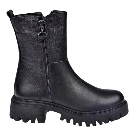 Castle Black 23782-1 Günlük Hakiki Deri Kadın Bot