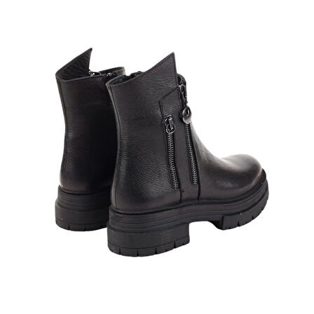 Castle Black 26255-1 Günlük Hakiki Deri Kadın Bot