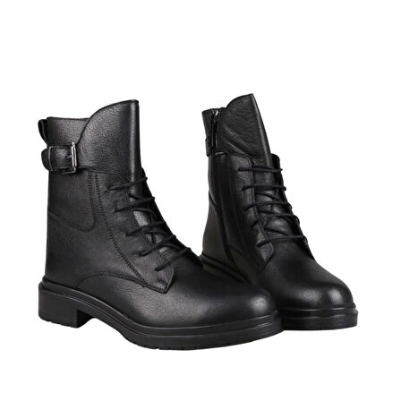 Castle Black 7211-1 Günlük Hakiki Deri Kadın Bot