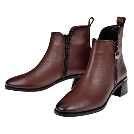 Castle Black 9780-1 Günlük Hakiki Deri Kadın Bot