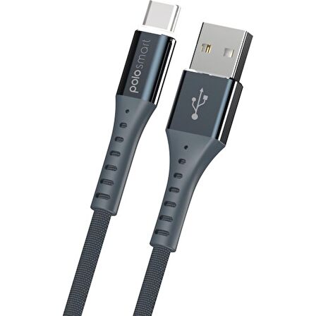 Global PSM26 Type-C 2.4A Led Aydınlatmalı Hızlı Şarj ve Data Kablosu