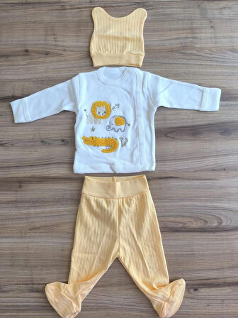 Babycan Laura Baby 3 Lü Bebek Zıbın Takımı 
