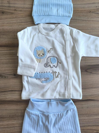 Babycan Laura Baby 3 Lü Bebek Zıbın Takımı 