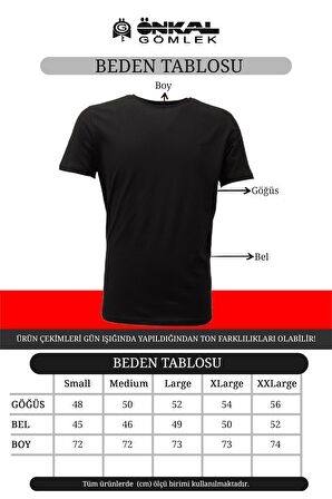 Erkek T-Shirt %100 Pamuk Bisiklet Yaka Kısa Kollu Tişört