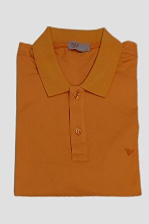 Erkek Polo Yaka %95 Pamuk %5 Elestan Lycra'lı Tişört Büyük ve Normal Beden