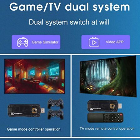 Glrtech 5G Tv Box +Gamebox 8K Ultra Hd Oyun Konsolu