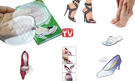Kaydırmaz Topuklu Ayakkabı Tabanlığı Jel 2'li