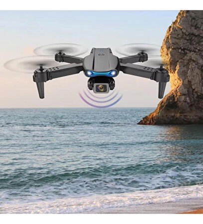 E99 Katlanabilir Drone, Profesyonel HD Kamera, Wifi, FPV Fotoğraf Quadcopter Selfie Drone
