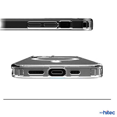 Global İphone 12 Pro Max Magsafe Özellikli Şeffaf Kılıf