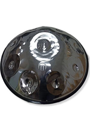 Titanium Handpan 9 Nota Re Minör (çanta+renkli Kuşak+bakım Yağı)