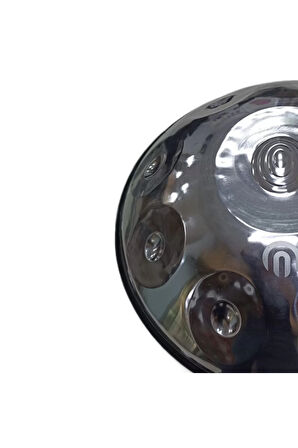 Titanium Handpan 9 Nota Re Minör (çanta+renkli Kuşak+bakım Yağı)