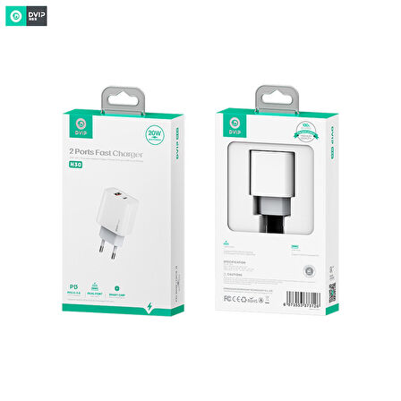 Global WNE0361 Type-C 20 Watt Hızlı Şarj Aleti Beyaz