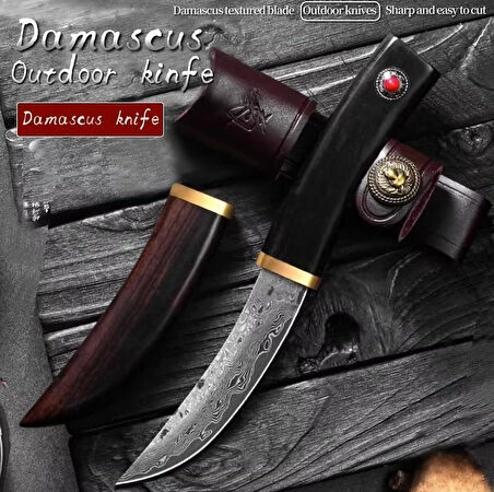 Damascus Av ve Kamp Bıçağı Nadir