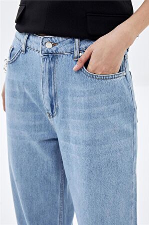 MAVI Düşük Bel Wide Leg Jean Pantolon