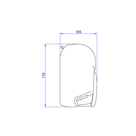 Thule Omnistor 8000 Gök Mavi Motorlu 220V  4.00 x 2.75m Karavan Tente