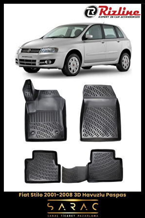 Rizline Fiat Stilo 2003 Model 3D Havuzlu Paspas