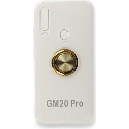 General Mobile Gm 20 Kılıf Gros Yüzüklü Şeffaf Silikon Kılıf