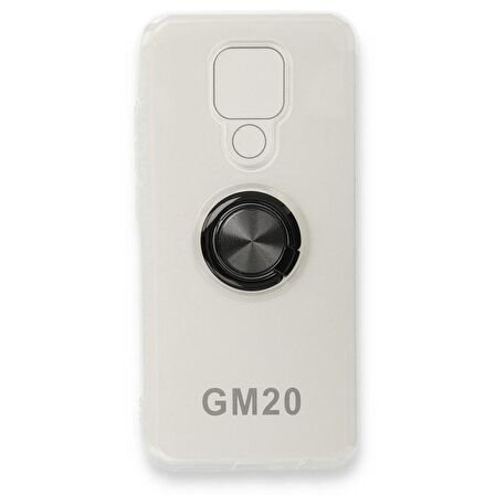 General Mobile Gm 20 Kılıf Gros Yüzüklü Şeffaf Silikon Kılıf