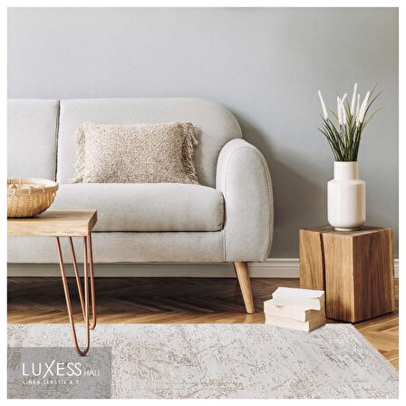 Luxess Dekor Koleksiyonu %100 Akrilik Dokuma Halı 1058 Bej