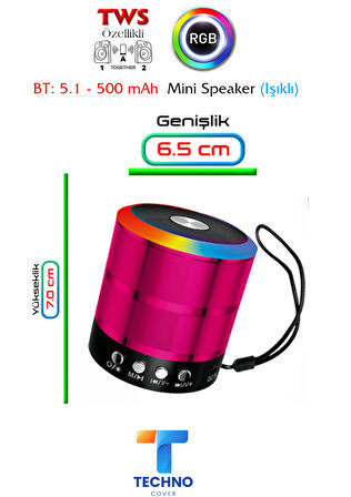 Bluetooth Özellikli Ses Bombası Mini Speaker (KLN-190)