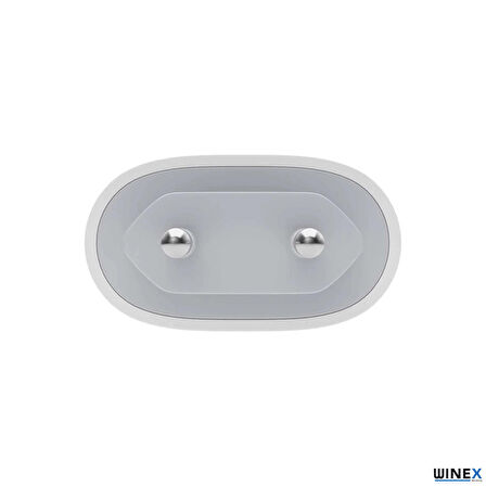 Global PD20W Quick Charger Type­-C to Lightning Kablolu Şarj Aleti Set Beyaz WNE0107