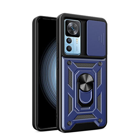 Xiaomi Mi 12T Kılıf Magnetik Standlı Kamera Korumalı Sürgülü Vega Kapak