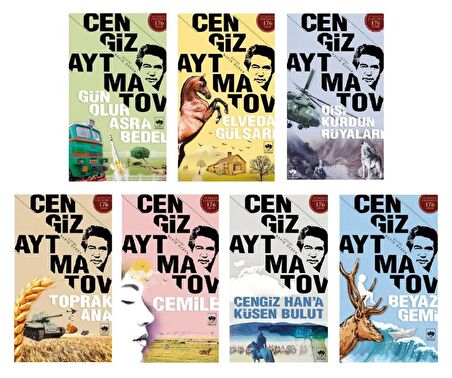 Cengiz Aytmatov Seti 7 Kitap (Beyaz Gemi+Gün Olur Asra Bedel+Toprak Ana+Elveda Gülsarı+Cemile+Dişi Kurdun Rüyaları+Cengiz Hana Küsen Bulut)